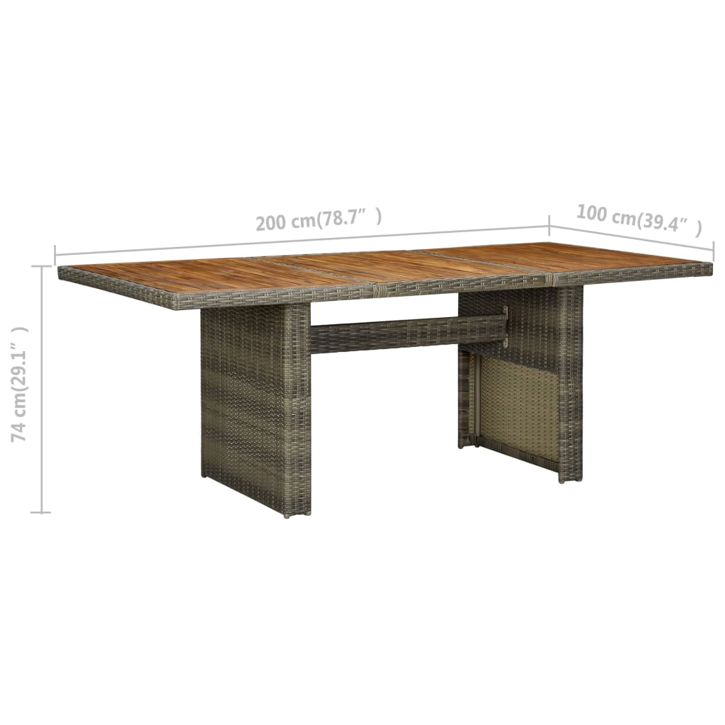 Tuinset Met Kussens Poly Rattan 9 Bruin