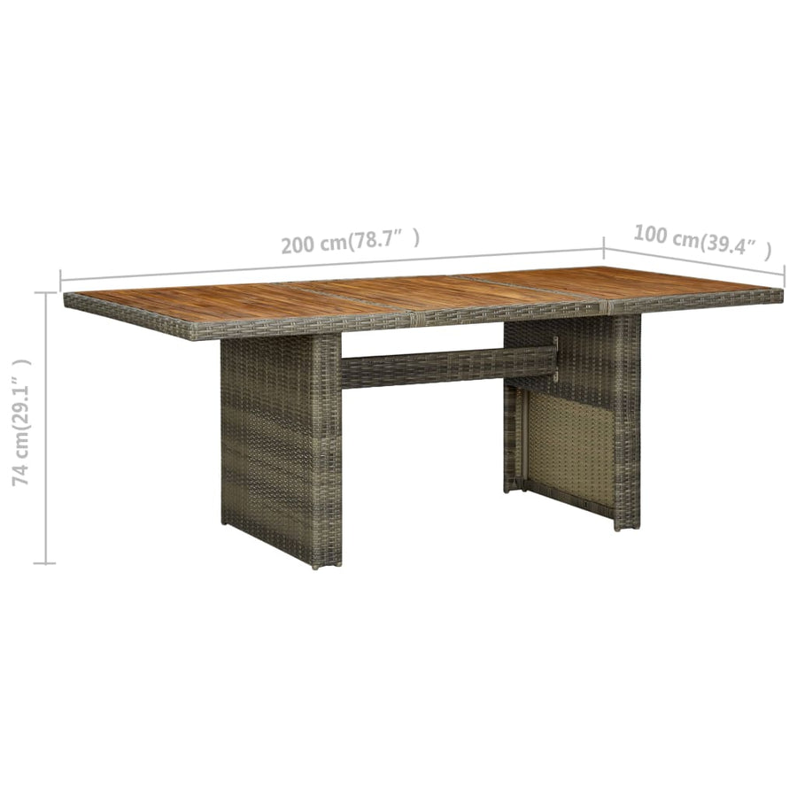 Tuinset Met Kussens Poly Rattan 9 Bruin