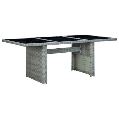 Tuinset Met Kussens Poly Rattan Lichtgrijs light grey and black