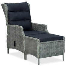 Tuinset Met Kussens Poly Rattan Lichtgrijs en bruin
