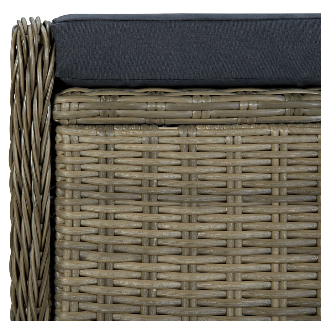 Tuinset Met Kussens Poly Rattan Bruin
