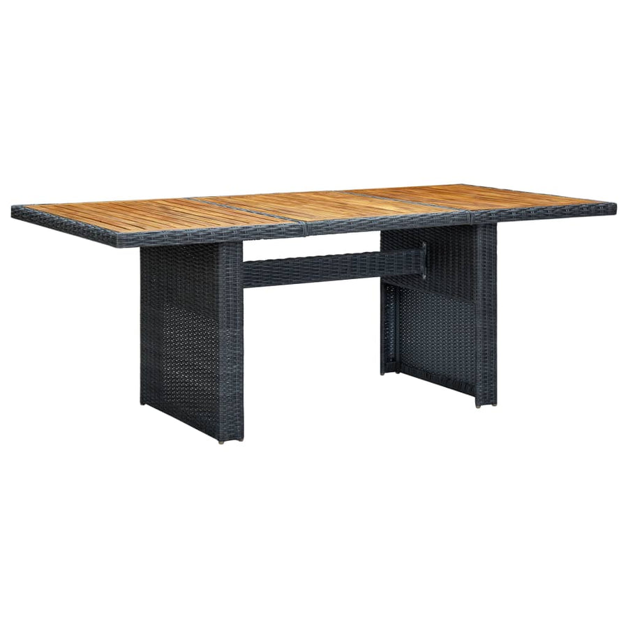 -Delige Tuinset Met Kussens Poly Rattan 7 Nee Donkergrijs en bruin