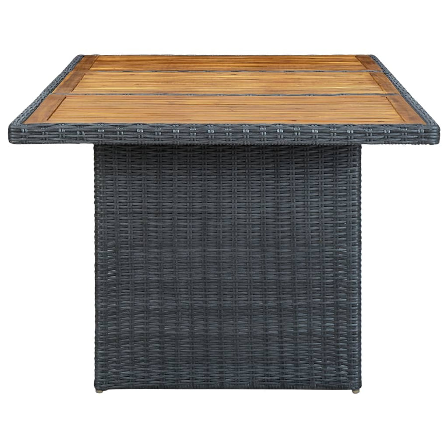 -Delige Tuinset Met Kussens Poly Rattan 9 Ja Donkergrijs en bruin