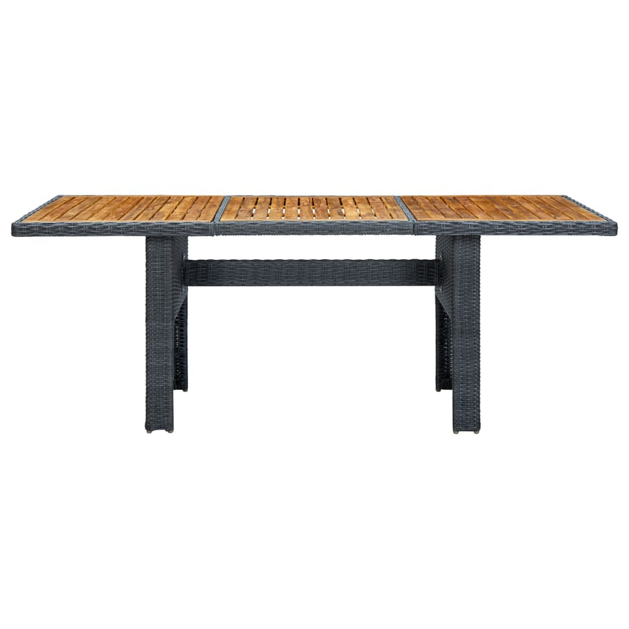 -Delige Tuinset Met Kussens Poly Rattan 9 Ja Donkergrijs en bruin