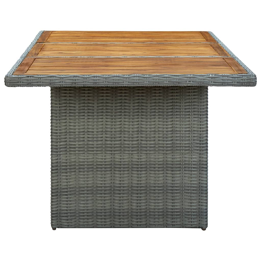 -Delige Tuinset Met Kussens Poly Rattan 7 Nee Lichtgrijs en bruin