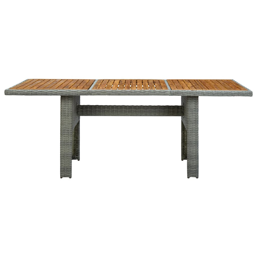 -Delige Tuinset Met Kussens Poly Rattan 7 Nee Lichtgrijs en bruin