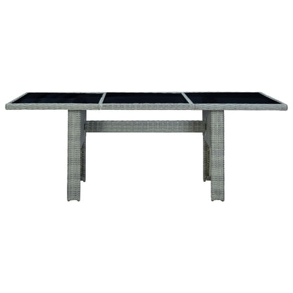 -Delige Tuinset Met Kussens Poly Rattan Lichtgrijs 9 Nee light grey and black