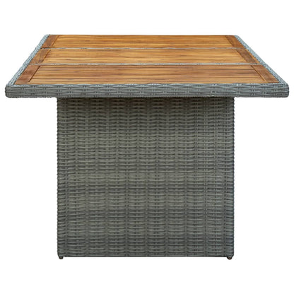 -Delige Tuinset Met Kussens Poly Rattan 9 Nee Lichtgrijs en bruin