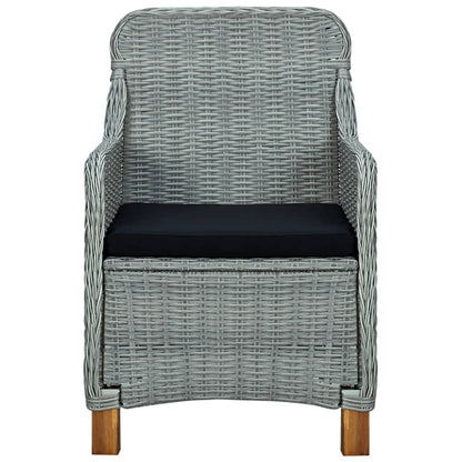 -Delige Tuinset Met Kussens Poly Rattan 9 Nee Lichtgrijs en bruin