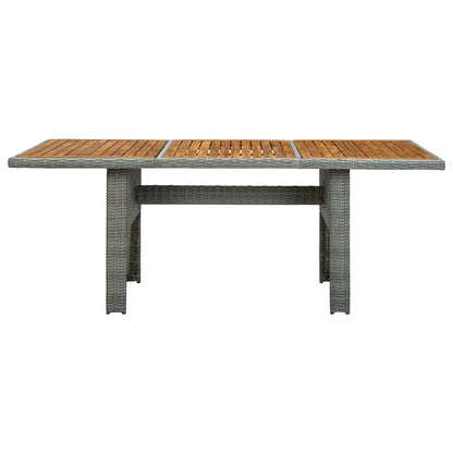-Delige Tuinset Met Kussens Poly Rattan 9 Nee Lichtgrijs en bruin
