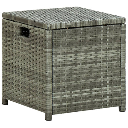 -Delige Loungeset Met Kussens Poly Rattan Grijs