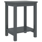 Nightstand 35x30x47 cm solid pine dark grey