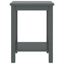 Nachtkastje 35X30X47 Cm Massief Grenenhout Donkergrijs