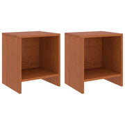 Nachtkastjes 2 st massief grenenhout 35x30x40 cm honingbruin