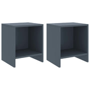 Nachtkastjes 2 st 35x30x40 cm massief grenenhout lichtgrijs