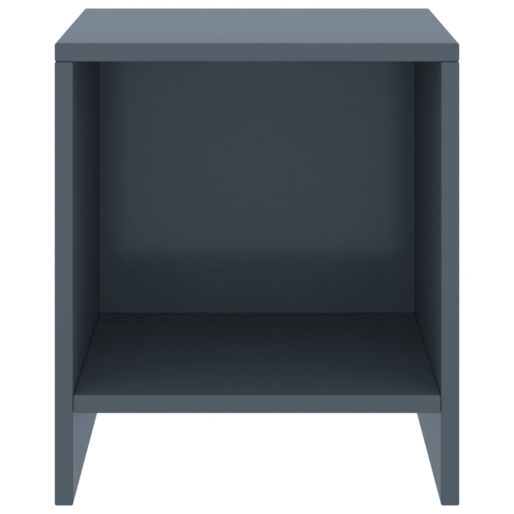 Nachtkastjes 2 st 35x30x40 cm massief grenenhout lichtgrijs 2 Lichtgrijs