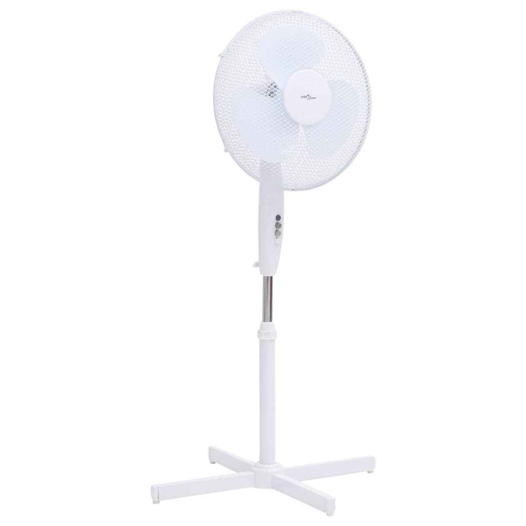 Staande ventilator ø 40 cm 120 cm wit