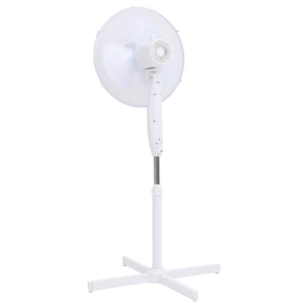 Staande ventilator ø 40 cm 120 cm wit