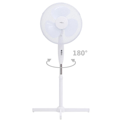 Staande ventilator ø 40 cm 120 cm wit