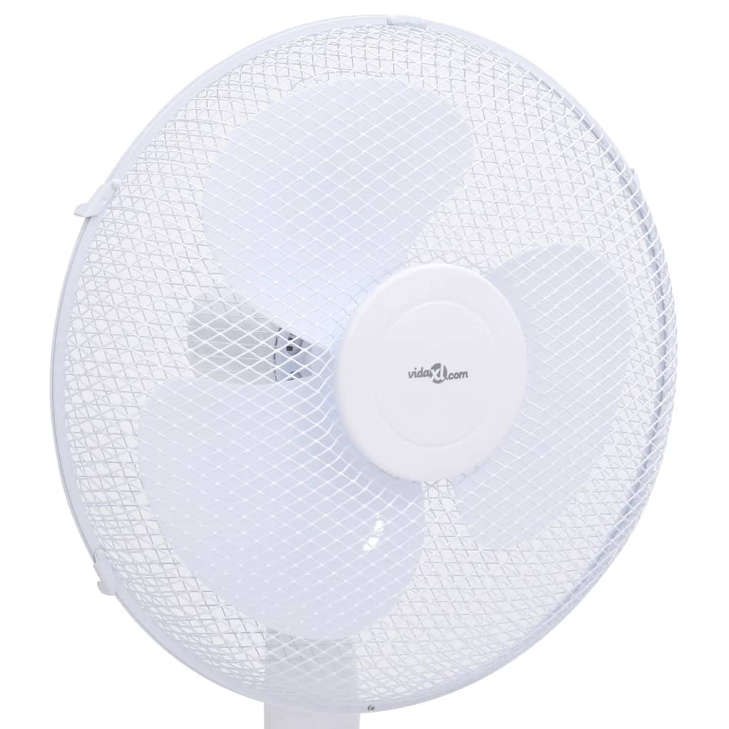 Staande ventilator ø 40 cm 120 cm wit