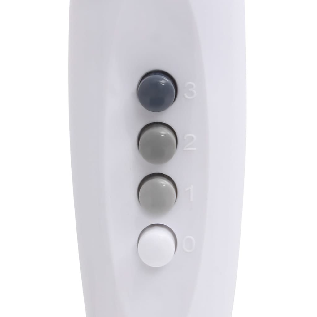 Staande ventilator ø 40 cm 120 cm wit