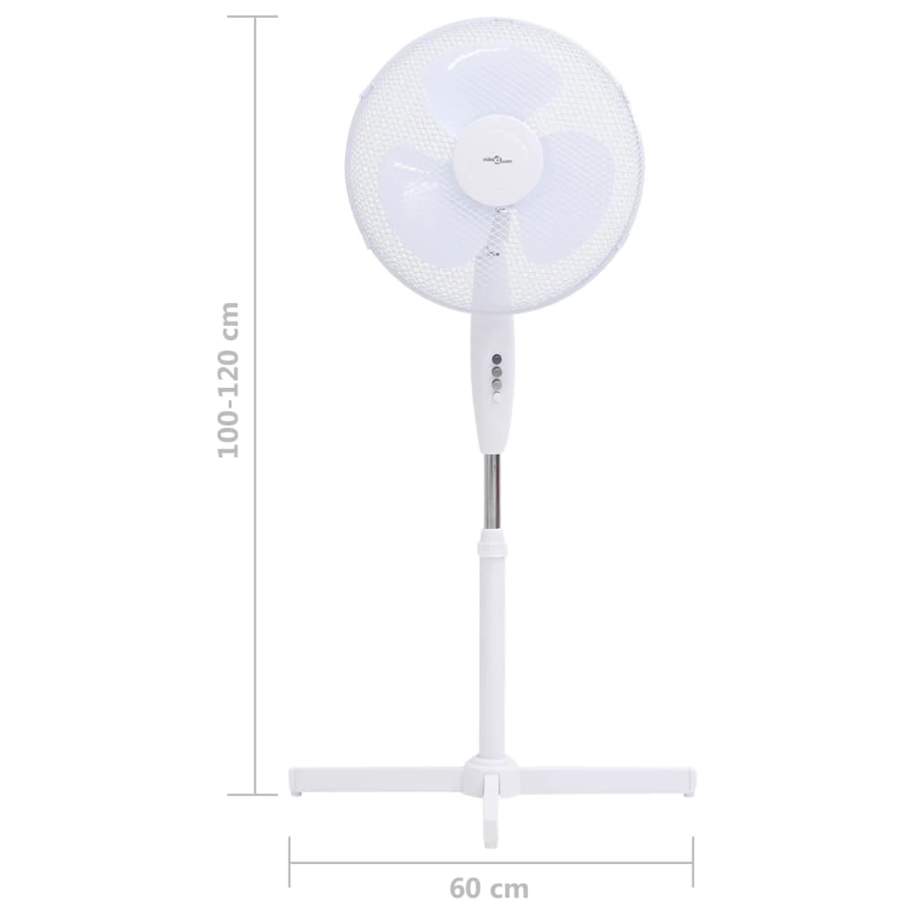 Staande ventilator ø 40 cm 120 cm wit