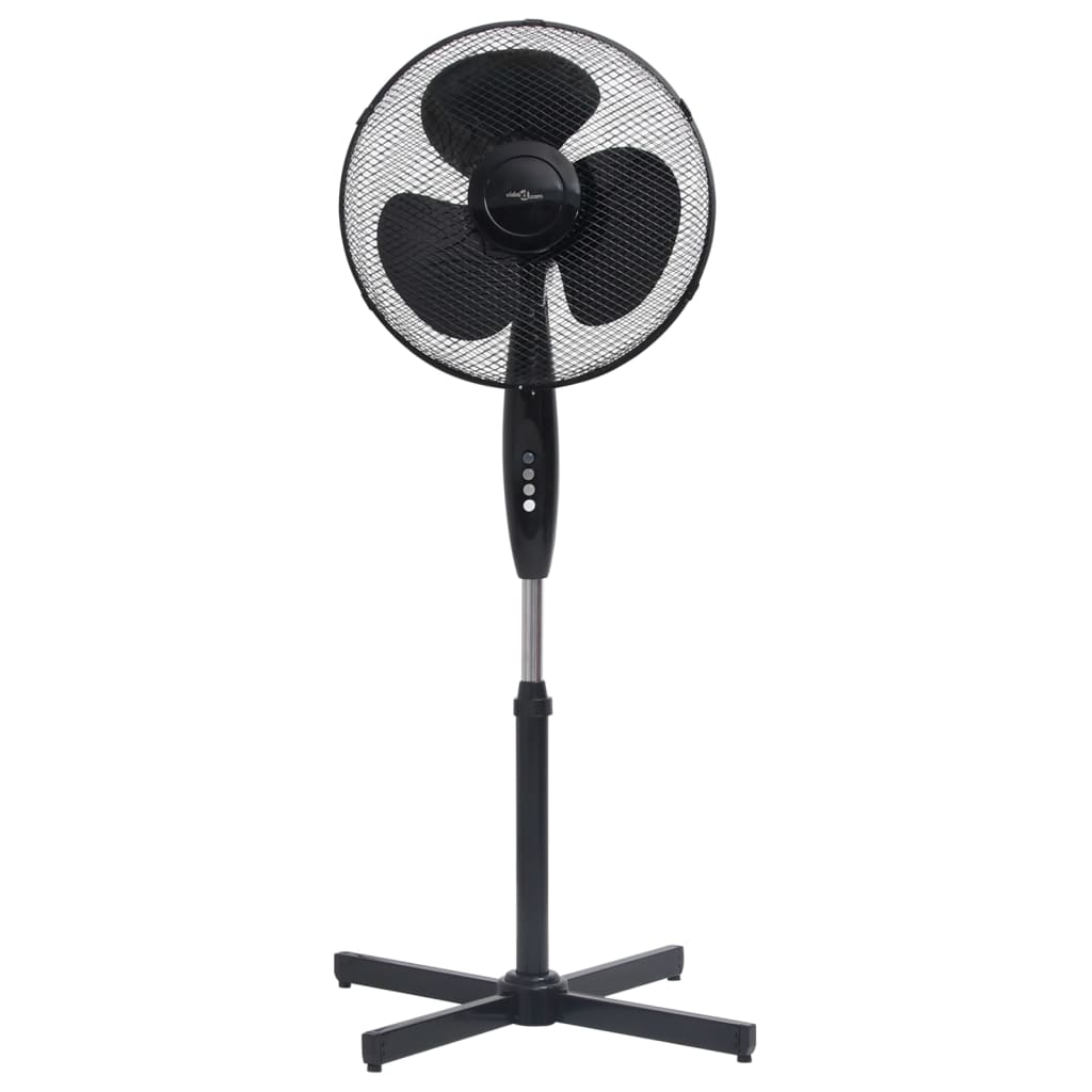 Staande ventilator ø 40 cm 120 cm zwart