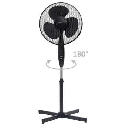 Staande ventilator ø 40 cm 120 cm zwart