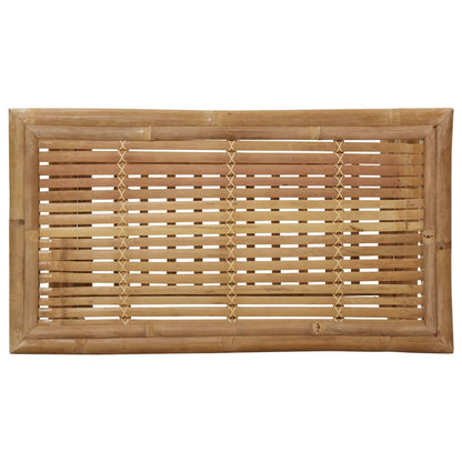 -Delige Loungeset Met Kussens Bamboe Grijs