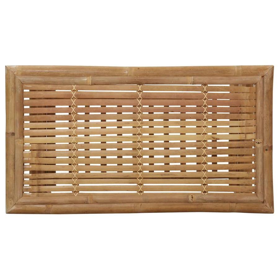 -Delige Loungeset Met Kussens Bamboe Grijs