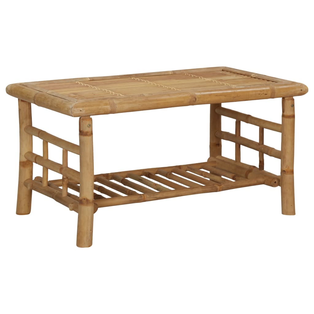 -Delige Loungeset Met Kussens Bamboe Grijs