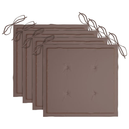 Tuinstoelen 3 St Met Kussens Massief Acaciahout Taupe