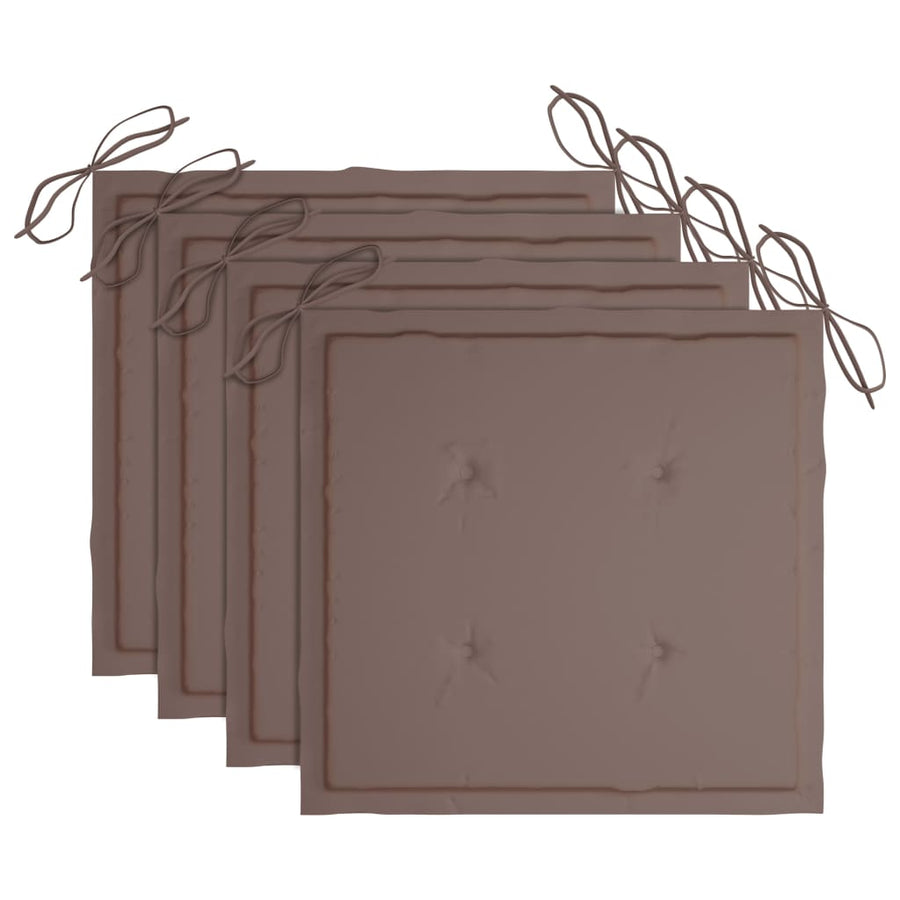 Tuinstoelen 3 St Met Kussens Massief Acaciahout Taupe
