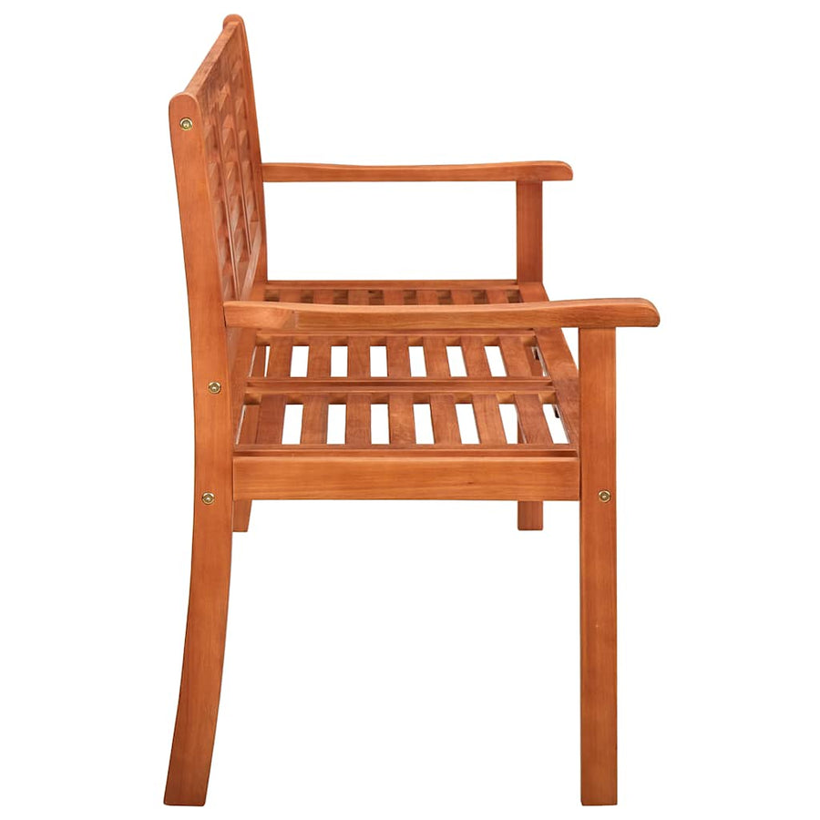Tuinbank 3-Zits Met Kussen Massief Eucalyptushout 150 cm