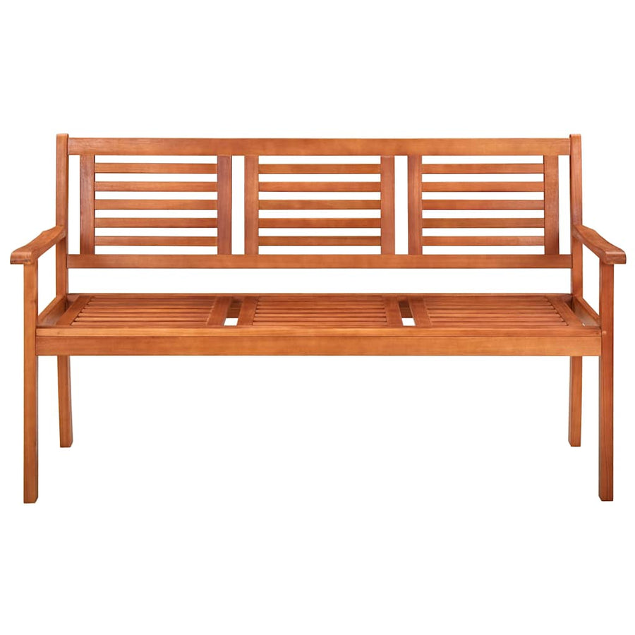 Tuinbank 3-Zits Met Kussen Massief Eucalyptushout 150 cm