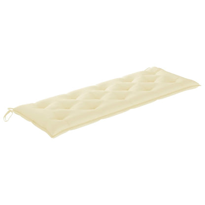 Tuinbank 3-Zits Met Kussen Massief Eucalyptushout 150 cm