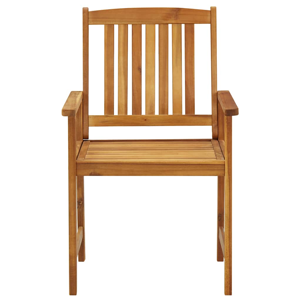 Tuinstoelen Met Kussens Massief Acaciahout 4 Antraciet