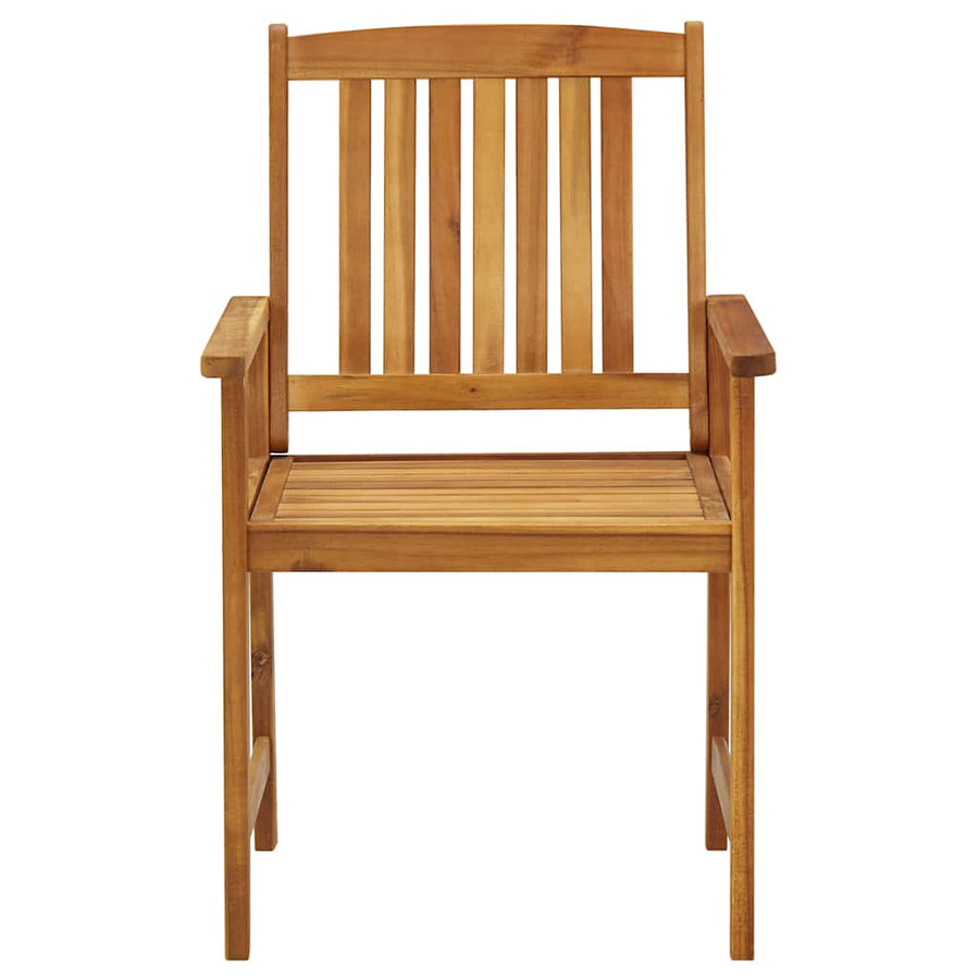 Tuinstoelen Met Kussens Massief Acaciahout 4 Antraciet