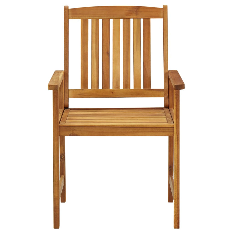Tuinstoelen 2 St Met Kussens Massief Acaciahout Beige