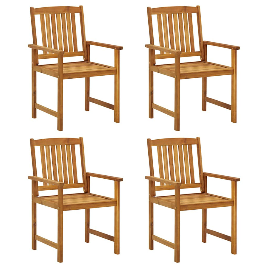 Tuinstoelen Met Kussens Massief Acaciahout 4 Beige