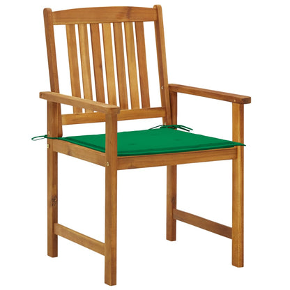 Tuinstoelen 2 St Met Kussens Massief Acaciahout 1 Groen