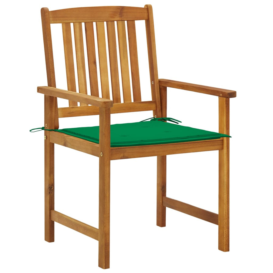 Tuinstoelen 2 St Met Kussens Massief Acaciahout 1 Groen