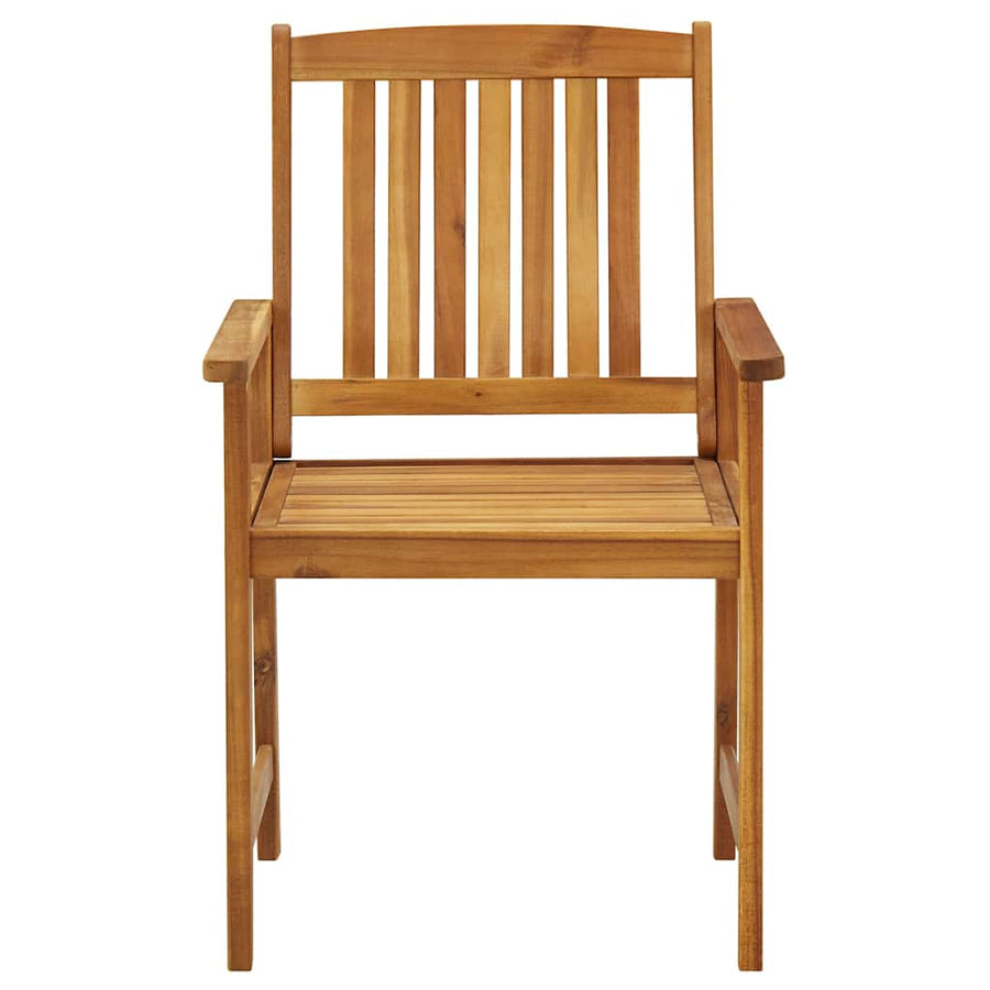 Tuinstoelen Met Kussens Massief Acaciahout 4 Rood