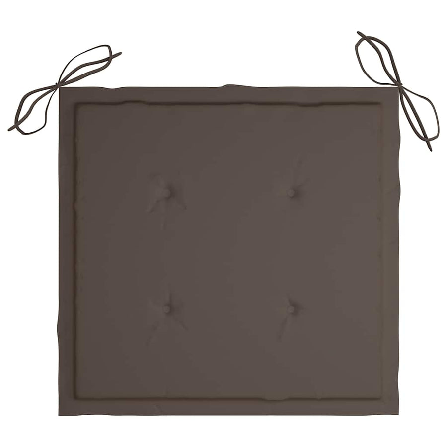 Tuinstoelen Met Kussens Massief Acaciahout 4 Taupe