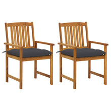 Tuinstoelen 2 St Met Kussens Massief Acaciahout 1