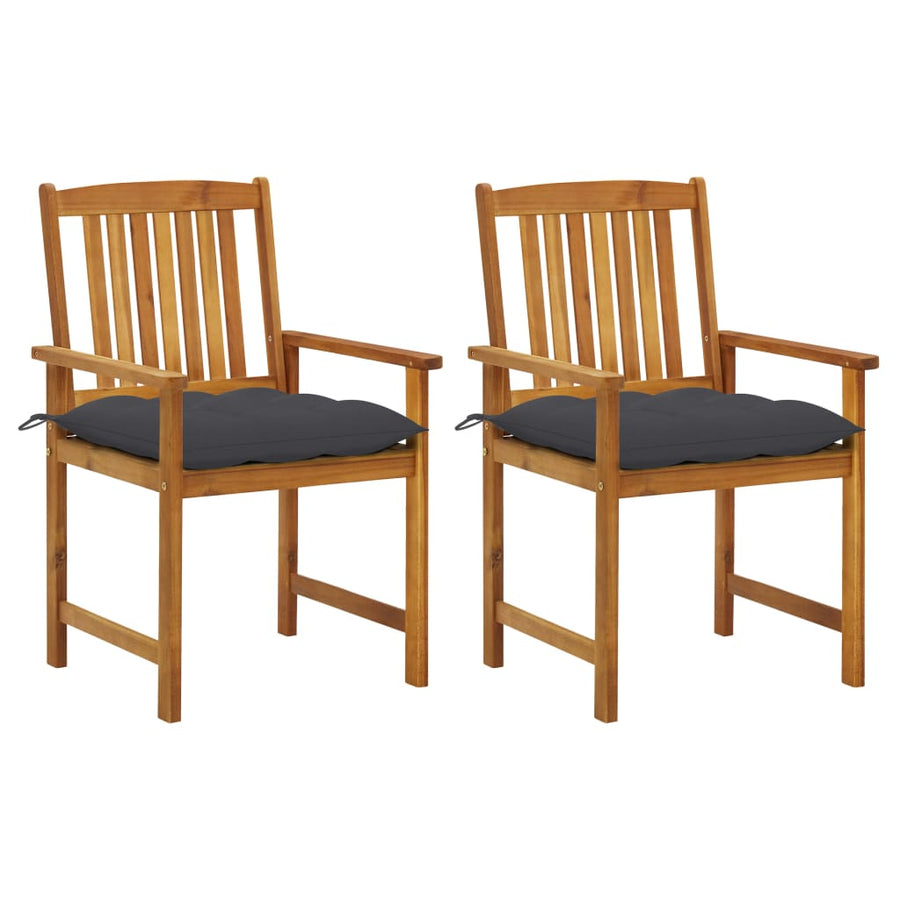 Tuinstoelen 2 St Met Kussens Massief Acaciahout 1