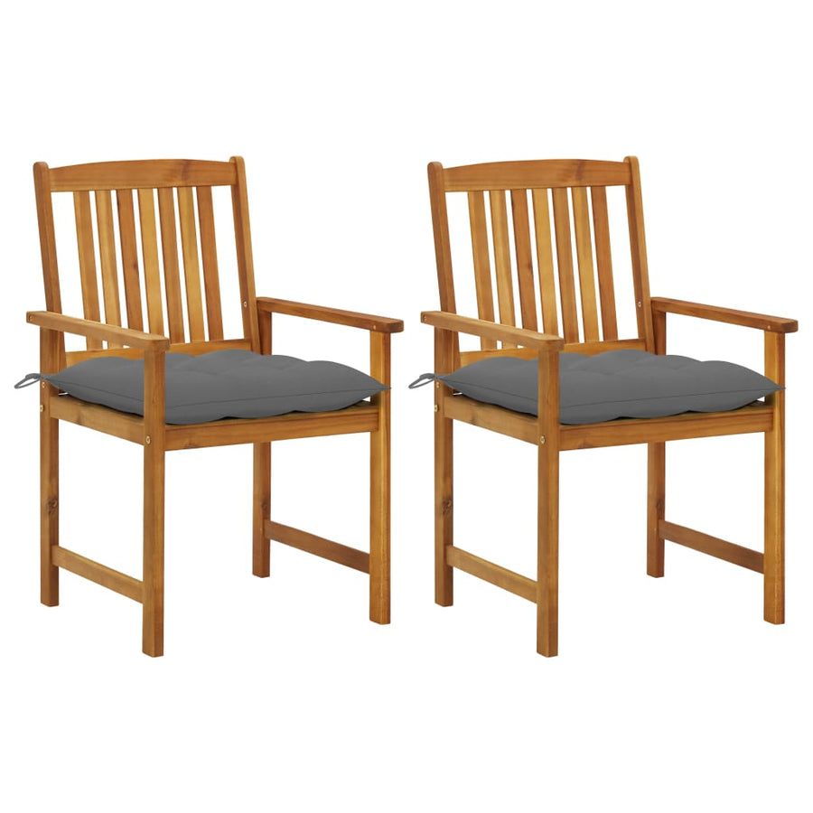 Tuinstoelen 2 St Met Kussens Massief Acaciahout 1