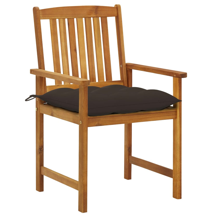 Tuinstoelen Met Kussens Massief Acaciahout 4 Taupe