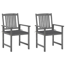 Tuinstoelen 2 St Met Kussens Massief Acaciahout Grijs 2
