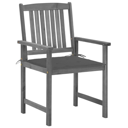 Tuinstoelen 4 St Met Kussens Massief Acaciahout Grijs Antraciet